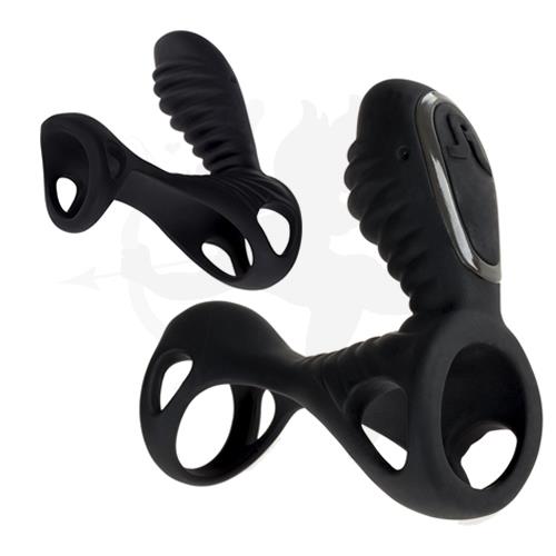 Gladiator anillo doble estimulacion vaginal y clitorial USB
